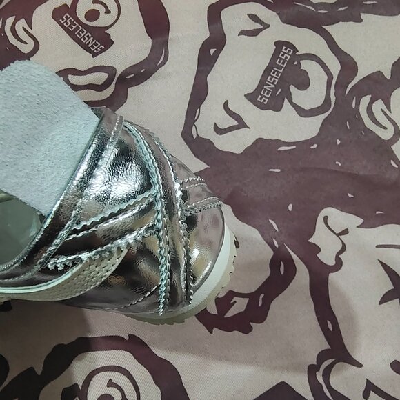 Onizuka Tiger MEXICO 66 Unisex Retro Sports Shoes Silver White Color - Picture 6 of 6